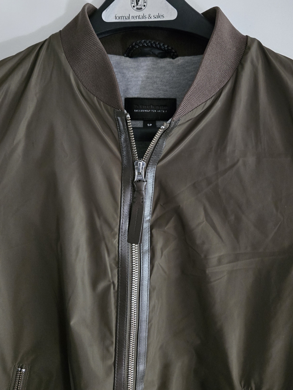 Mackage Aritzia Cara Khaki Bomber Jacket, Green Pilot Military Army Y2K - Picture 4 of 17